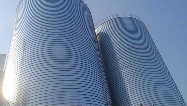 锡林浩特2座混凝土高架卷板仓